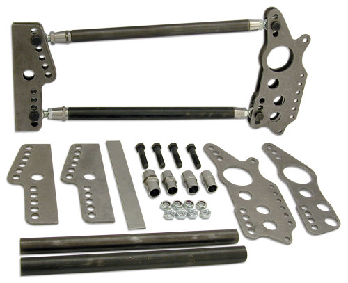 Competition Engineering C2028 Four Link Kit, Magnum Series, Weld-On, Brackets / Hardware Included, Steel / Chromoly, Natural, 3 in Axle Tubes, Kit