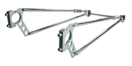 Competition Engineering C2043 Wheelie Bar, Bolt-On, 44 in Length, Sprung, Steel, Chrome Universal, Kit
