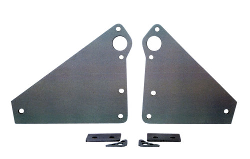 Competition Engineering C4007 Motor Plate, Front, 9 x 8-1/4 x 1/4 in, 2 Piece, Aluminum, Natural, Big Block Chevy, Kit