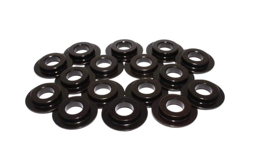 Comp Cams 4640-16 Valve Spring Locator, Inside, 0.060 in Thick, 1.600 in OD, 0.570 in ID, Steel, Black Oxide, Set of 16