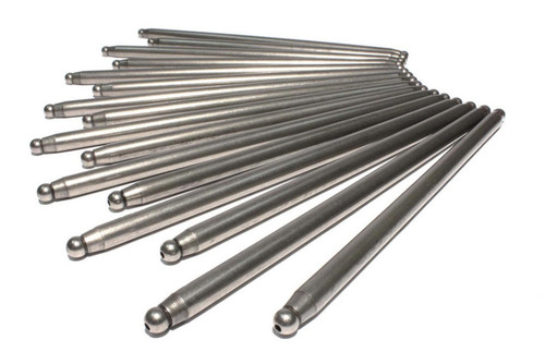 Comp Cams 7854-16 Pushrod, High Energy, 8.280 / 9.252 in Long, 3/8 in OD, Steel, Big Block Chevy, Set of 16