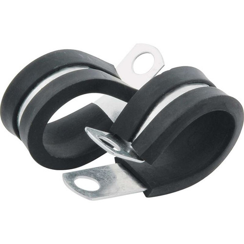 Allstar Performance ALL18306 Line Clamps, 7/8 in. Aluminum, Rubber Lining, 10 Pack