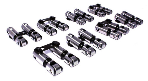 Comp Cams 815-16 Lifter, Endure-X, Mechanical Roller, 0.875 in OD, Link Bar, Small Block Chevy, Set of 16