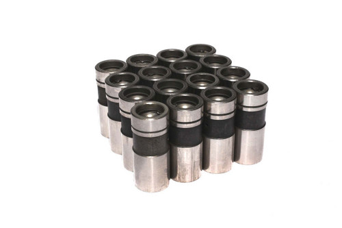 Comp Cams 833-16 Lifter, Mechanical Flat Tappet, 0.875 in OD, Big / Ford Cleveland / Modified / Small Block, Set of 16