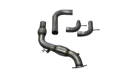 Corsa Performance 14344 Down Pipe, 3 in Diameter, Stainless, Natural, Ford Ecoboost Series, Ford Mustang 2015-21, Kit