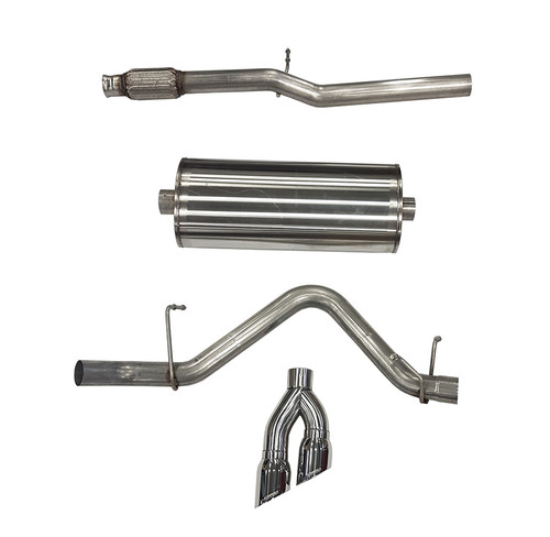 Corsa Performance 21030 Exhaust System, Sport, Cat-Back, 3 in Diameter, 4 in Tip, Stainless, Natural, 5.3 l, GM LS-Series, GM Fullsize Truck 2019-21, Kit Corsa Performance 21030 Exhaust System, Sport, Cat-Back, 3 in Diameter, 4 in Tip, Stainless, Natural, 5.3 l, GM LS-Series, GM Fullsize Truck 2019-21, Kit