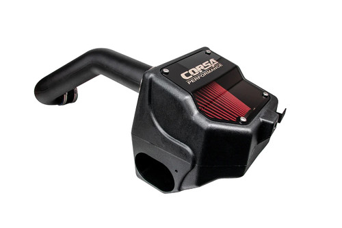 Corsa Performance 49150D Air Induction System, Drytech Closed Box, Reusable Dry Filter, Plastic, Black, Ford Coyote, Ford Fullsize Truck 2021-22, Kit