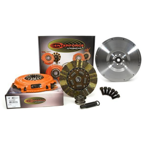 Centerforce KDF148174 Clutch Kit, Dual Friction, Single Disc, 10.40 in Diameter, 1-1/8 in x 10 Spline, Flywheel, Sprung Hub, Iron / Organic, Jeep Wrangler JK 2007-11, Kit