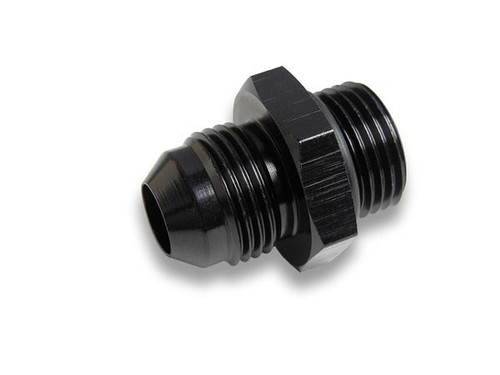 Earls AT985065ERL Fitting, Adapter, Straight, 6 AN Male to 5 AN Male O-Ring, Aluminum, Black Anodized, Each