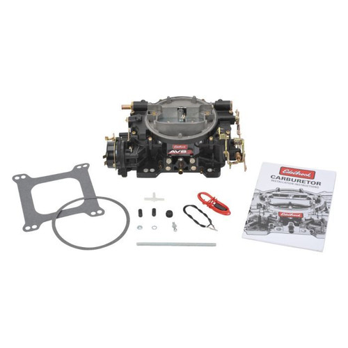 Edelbrock 19063 Carburetor, AVS2, 4-Barrel, 650 CFM, Square Bore, Electric Choke, Mechanical Secondary, Dual Inlet, Black Powder Coat, Each