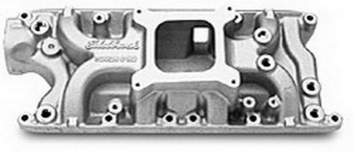 Edelbrock 5021 Intake Manifold, Torker II 302, Square Bore, Single Plane, Aluminum, Natural, Small Block Ford, Each