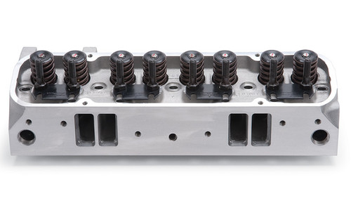 Edelbrock 61525 Cylinder Head, Performer RPM, Assembled, 2.110 / 1.660 in Valve, 215 cc Intake, 87 cc Chamber, 1.460 in Springs, Aluminum, Pontiac V8, Each