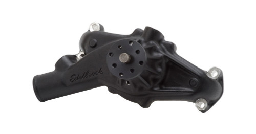 Edelbrock 88503 Water Pump, Mechanical, Victor Series, 5/8 in Pilot, Short Design, Aluminum, Black Powder Coat, Big Block Chevy, Each