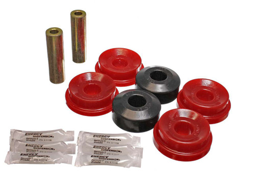 Energy Suspension 15.3118R Control Arm Bushing, Hyper-Flex, Rear, Polyurethane / Steel, Red / Cadmium, Volkswagen Beetle / Golf / Jetta 1998-2006, Kit