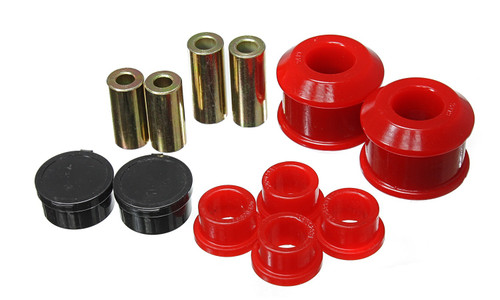 Energy Suspension 16.3122R Control Arm Bushing, Hyper-Flex, Front, Lower / Upper, Polyurethane, Red, Si, Honda Civic 2006-11, Kit