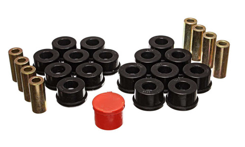 Energy Suspension 2.3109G Trailing Arm Bushing, Hyper-Flex, Rear, Polyurethane, Black, Jeep Wrangler JK 2007-11, Kit