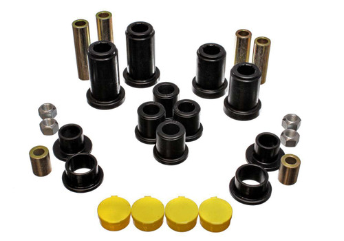 Energy Suspension 3.3190G Control Arm Bushing, Hyper-Flex, Front, Lower / Upper, Polyurethane, Black, GM Fullsize SUV / Truck 1999-2007, Kit