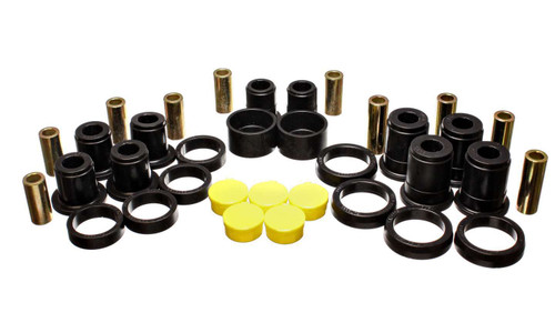 Energy Suspension 3.3194G Trailing Arm Bushing, Hyper-Flex, Rear, Polyurethane, Black, Track Bar Bushings Included, GM Fullsize SUV 2000-07, Kit
