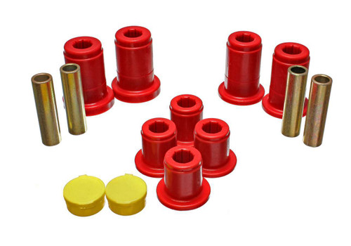 Energy Suspension 4.3157R Bushing Kit, Hyper-Flex, Front Control Arm Bushings, Polyurethane, Red, Ford Midsize SUV 1995-2001, Kit