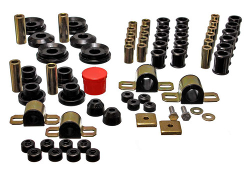 Energy Suspension 7.18107G Bushing Kit, Hyper-Flex Master System, Body Mount / Suspension Bushings, Polyurethane, Black, Nissan 240SX 1995-98, Kit