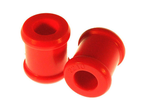 Energy Suspension 9.8141R Shock End Bushing, Straight, 5/8 in ID, 1-1/8 in OD, 1-1/4 in Long, Polyurethane, Red, Universal, Pair
