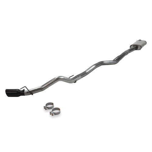 Flowmaster 717912 Exhaust System, FlowFx, Cat-Back, 3 in Diameter, Single Rear Exit, 4-1/2 in Black Ceramic Tip, Stainless, Natural, 3.6 L, Jeep Gladiatior 2020, Kit