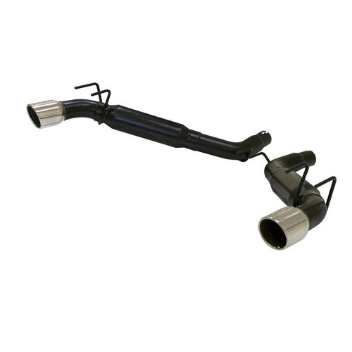 Flowmaster 817504 Exhaust System, Outlaw, Axle-Back, 3 in Tailpipe, 4 in Tips, Stainless, Black, Chevy Camaro 2010-13, Kit
