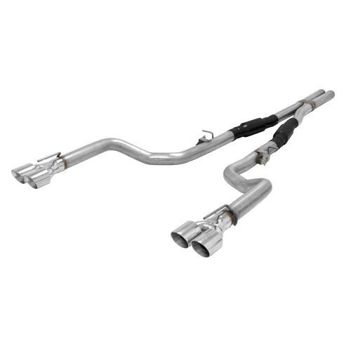 Flowmaster 817740 Exhaust System, Outlaw, Cat-Back, 3 in Tailpipe, 3-1/2 in Tips, Stainless, Black / Natural, Dodge Challenger 2015-23, Kit