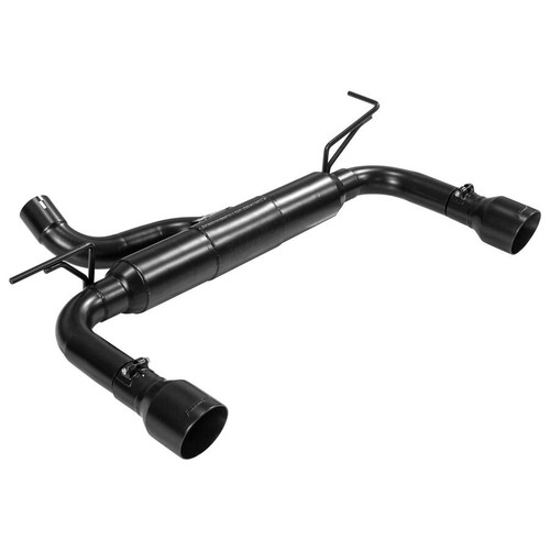 Flowmaster 817752 Exhaust System, Outlaw, Axle-Back, 2.5 in Tailpipe, 4 in Tips, Stainless, Black, Jeep Wrangler JK 2012-18, Kit
