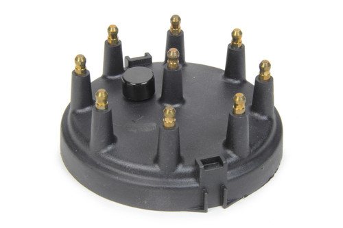 Fast Electronics 1000-1550 Distributor Cap, HEI Style Terminals, Brass Terminals, Clamp Down, Large Cap, Black, Vented, Crane Billet Series, Various Applications V8, Each