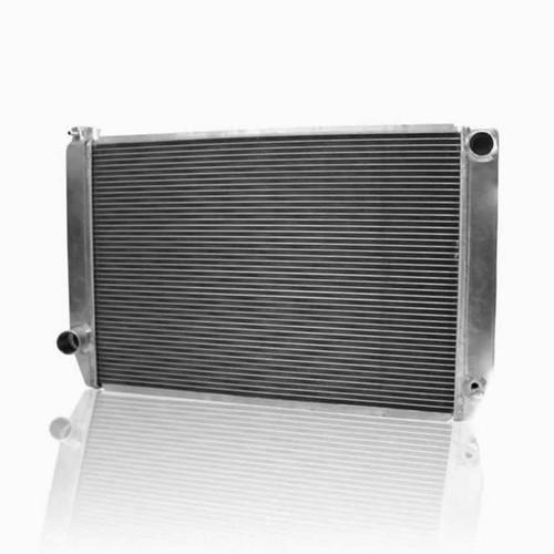 Griffin 1-56272-X Radiator, Universal Fit, 31 in W x 19 in H x 3 in D, Passenger Side Inlet, Driver Side Outlet, Aluminum, Natural, Each