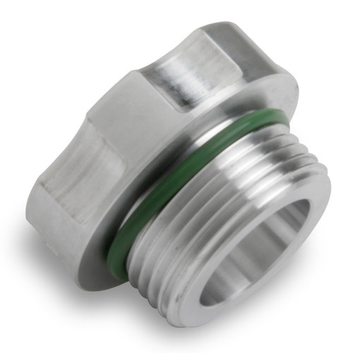 Holley 241-225 Oil Fill Cap, Screw-In, Round, Notched Grip, Aluminum, Natural, GM LS-Series, Each