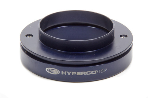 Hyperco HHPERCH-2.50 Spring Perch, Coil-Over, Hydraulic Centering, 2.500 in ID Springs, Aluminum, Blue Anodized, Each