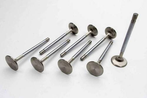 Manley 10721-8 Exhaust Valve, Street Flo, 1.500 in Head, 0.342 in Valve Stem, 4.911 in Long, Stainless, Small Block Chevy, Set of 8