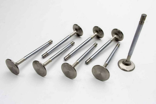 Manley 10765-8 Exhaust Valve, Street Flo, 1.600 in Head, 0.342 in Valve Stem, 4.911 in Long, Stainless, Small Block Chevy, Set of 8