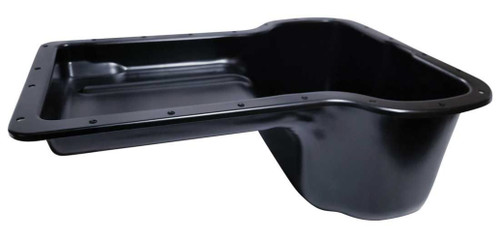 Moroso 20850 Stock Ford Powerstroke 2004-2021 Oil Pan, Rear Sump, 15 Quarts, 9-1/4 in. Deep, Steel, Black Powdercoated, Each