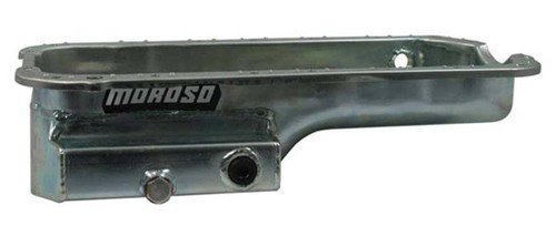 Moroso 20917 Engine Oil Pan, Road / Drag Race, 7 qt, 5.522 in Deep, Steel, Zinc Oxide, Honda H-Series, Each