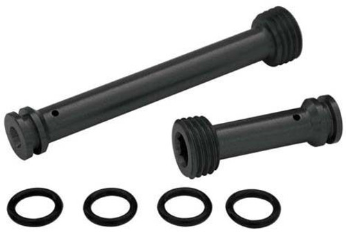 Moroso 22017 Oil Restrictors, Allen, Aluminum, Black Anodized, Merlin ll Blocks, Pair