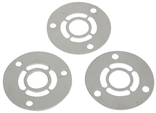 Moroso 64031 Crankshaft Pulley Spacer, 0.0625 / 0.125 and 0.188 in Thick, Aluminum, Natural, Chevy V8, Set of 3