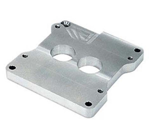 Moroso 64966 Carburetor Adapter, 3/4 in Thick, 2 Hole, Holley 2-Barrel to Square Bore, Hardware Included, 1-11/16 in Bore, Billet Aluminum, Natural, Each