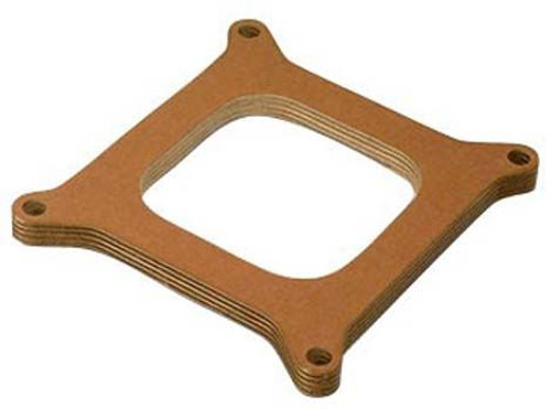 Moroso 65015 Carburetor Spacer, 1/2 in Thick, Open, Square Bore, Wood, Each