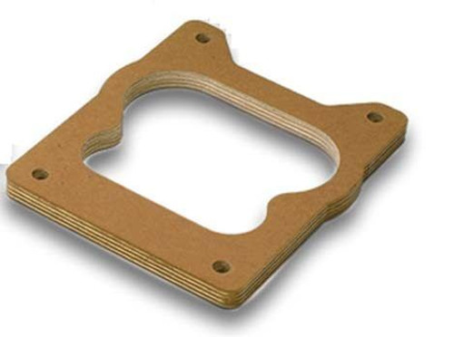 Moroso 65018 Carburetor Spacer, 1/2 in Thick, Open, Spread Bore, Wood, Each