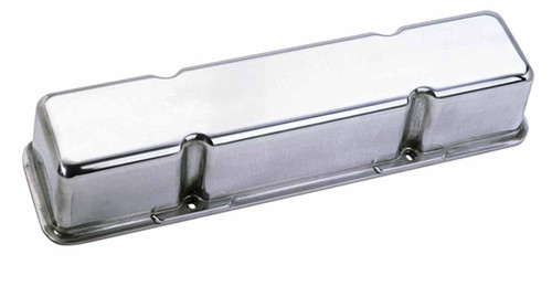 Moroso 68405 Valve Cover, Tall, Hardware Included, Cast Aluminum, Polished, Small Block Chevy, Pair