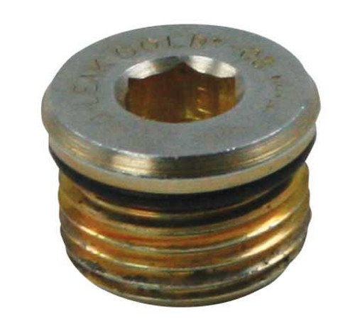 Moroso 97006 Drain Plug, 3/4-16 in Thread, Allen Head, Rubber O-Ring, Magnetic, Steel, Zinc Oxide, Each