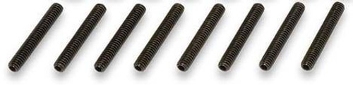 Moroso 97020 Valve Cover Fastener, Stud, 1/4-20 in Thread, 1.750 in Long, Steel, Black Oxide, Set of 8