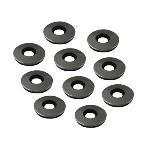 Moroso 97346 Flat Washer, 0.200 in ID, 0.470 in OD, 0.125 in Thick, Aluminum / Rubber Seal, Valve Cover, Set of 10