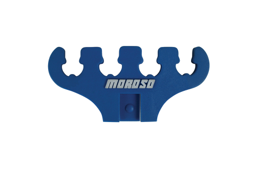 Moroso 97832 Spark Plug Wire Loom, 4 Wire, 7-9 mm, Plastic, Blue, Pair