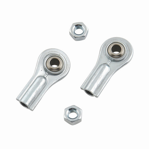 Mr. Gasket 3812G Rod End, Spherical, 1/4 in Bore, 1/4-28 in Female Thread, Steel, Zinc Oxide, Throttle Linkages, Pair