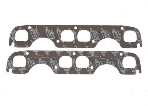 Mr. Gasket 5906 Exhaust Manifold / Header Gasket, Ultra-Seal, 1.650 x 1.600 in Square Port, Steel Core Laminate, Brodix Spread Port, Small Block Chevy, Pair