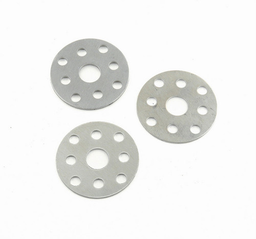 Mr. Gasket 6129 Water Pump Pulley Shim, 1/16 in and 1/8 in Thick, 3/4 in Shaft, Aluminum, Natural, Ford / GM Water Pumps, Set of 3